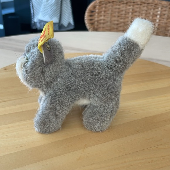 Vintage Steiff grey and white standing cat “Kitty”. - Picture 2 of 9